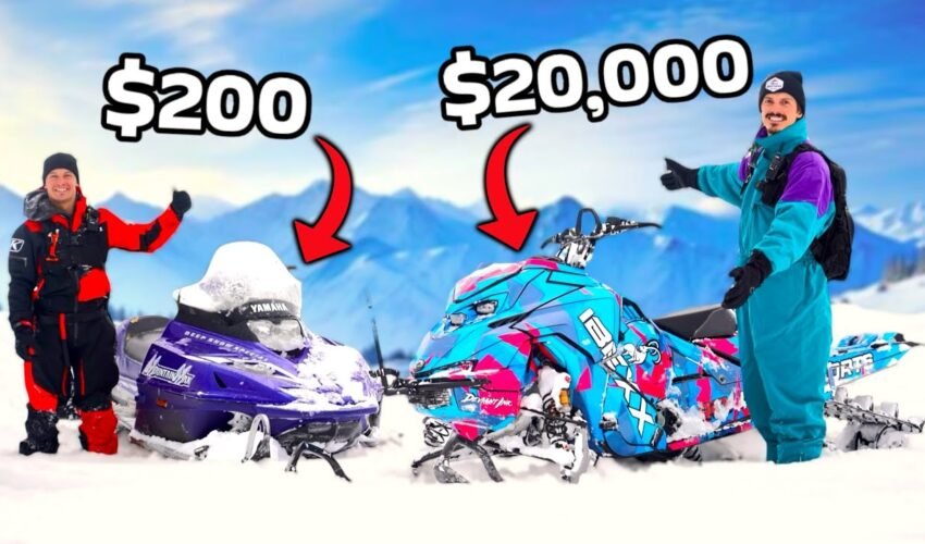 CHEAP VS EXPENSIVE SNOWMOBILING