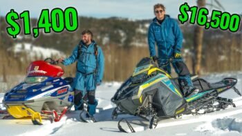 Chep vs. Expensive Snowmobile Mountain Riding!!