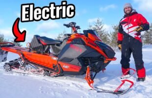 Electric Motor Swapped Snowmobile!