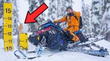 I Crashed My Friends Snowmobile (Throttle Stuck)