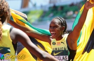 Jamaica takes gold, world lead in the U20 women's 4×100 at worlds | NBC Sports