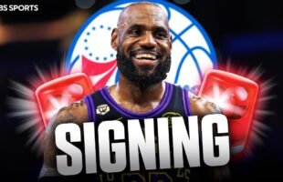 LeBron James signing with the Philadelphia 76ers 🚨