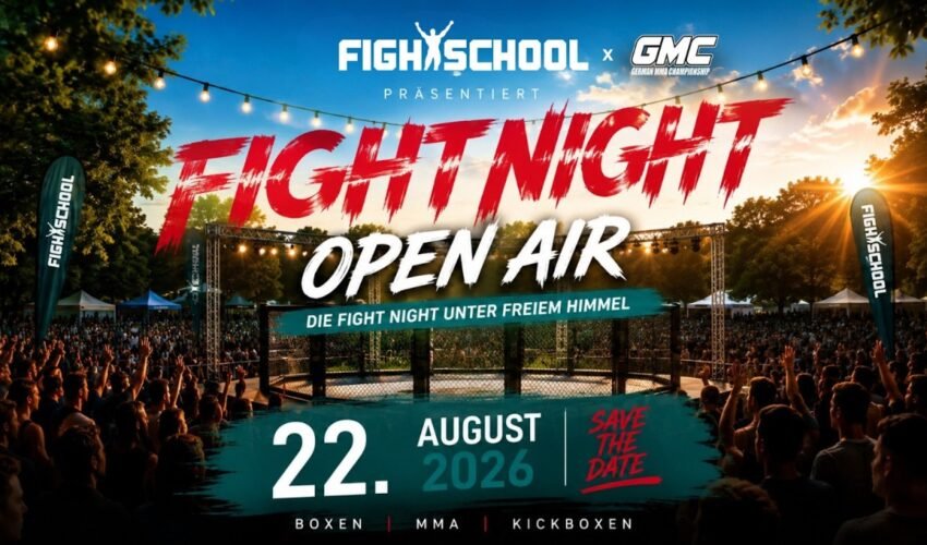 LIVE | Fight Night Open Air | MMA K1 BOXING | FIGHT SCHOOL X GMC