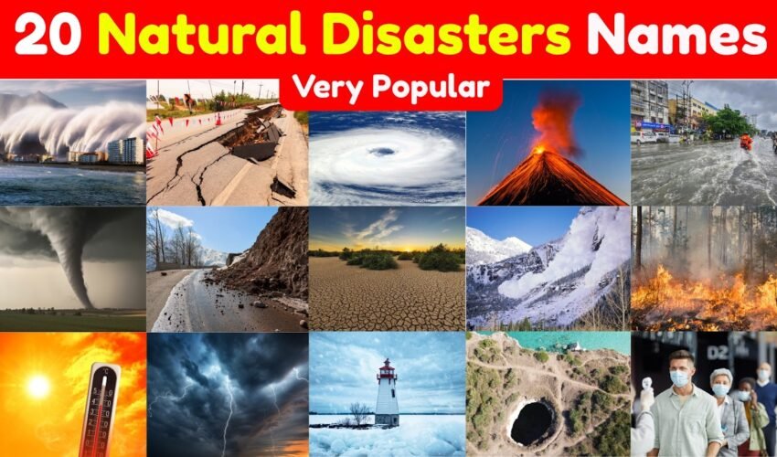 🌍 Natural Disasters for Kids | Popular Natural Disasters Vocabulary | Preschool Educational Video