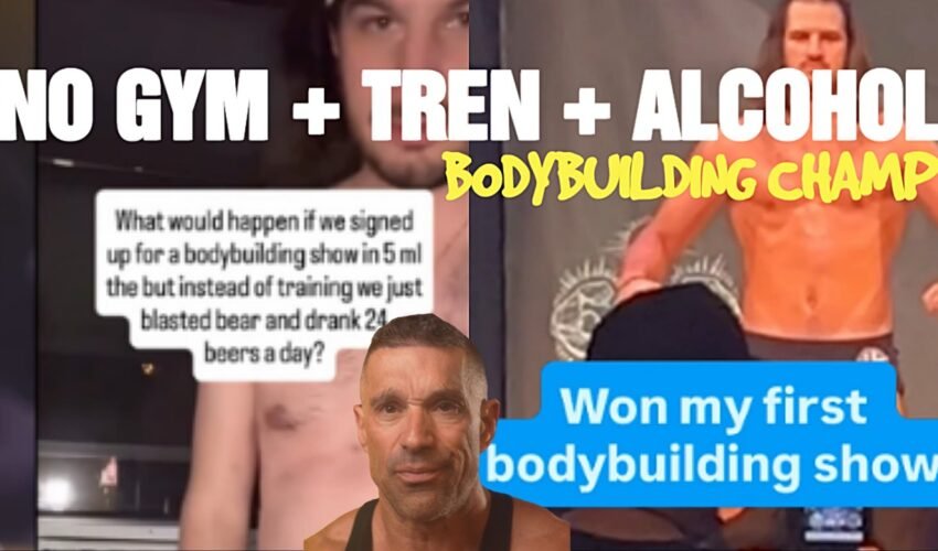 No Gym, Tren + Alcohol = Bodybuilding Champ