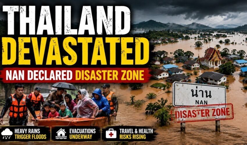 Thailand Floods Emergency: Nan Declared Disaster Zone | Residents Devastated | Drone Footage