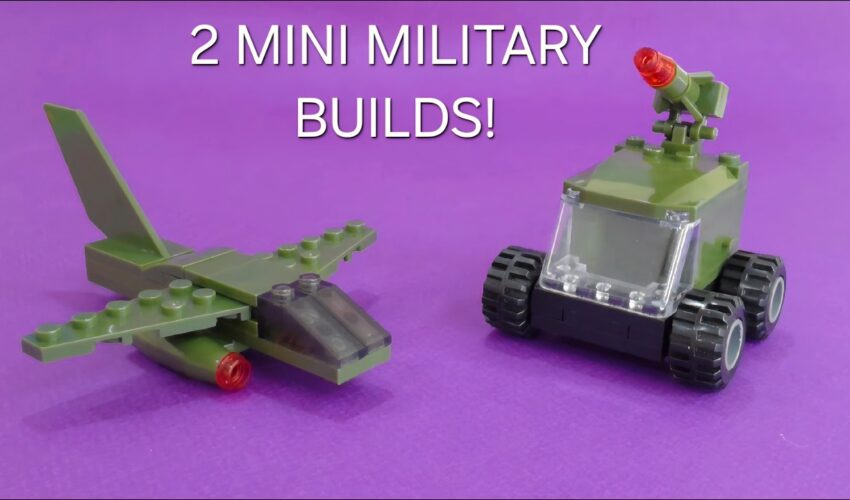 2 Mini LEGO Military Builds! | Fighter Jet & Rocket Launcher Vehicle