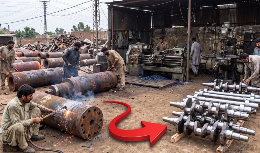 AMAZING AMMONIA COMPRESSOR CRANKSHAFTS ARE MADE | HEAVY INDUSTRIAL MANUFACTURING PROCESS!