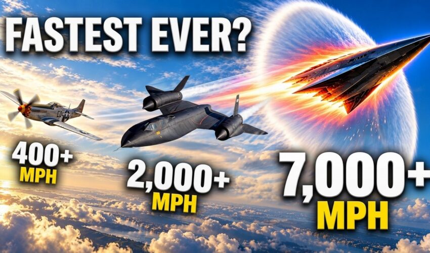 Evolution of 10 Fastest Planes Ever Built