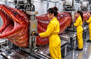 FROM LIVE EELS TO CRISPY SPICY SNACKS | INCREDIBLE FACTORY PROCESS!