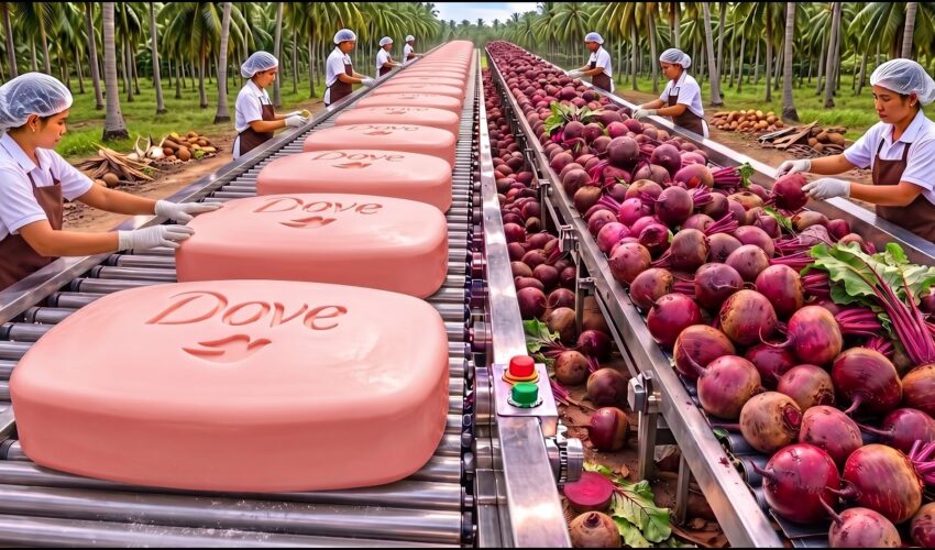 HOW IT'S MADE | MILLIONS OF BEETROOTS TURNED INTO LUXURY BEAUTY SOAP!