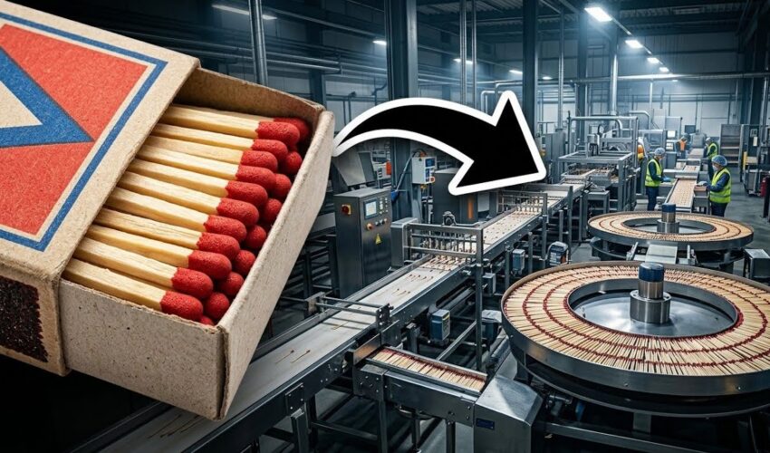 HOW MATCHSTICKS ARE MADE IN A FACTORY | FULL MANUFACTURING PROCESS!