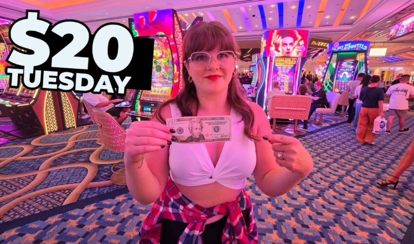 I PUT $20 IN 10 BRAND NEW SLOT MACHINES IN LAS VEGAS!