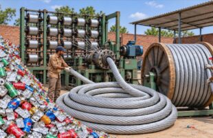 INCREDIBLE RECYCLING PROCESS OF WASTE MATERIALS INTO MANUFACTURING HIGH QUALITY INDUSTRIAL WIRES!