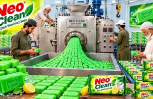 INSIDE A SOAP FACTORY 🧼😱 | AMAZING DISHWASHING SOAP MANUFACTURING PROCESS!