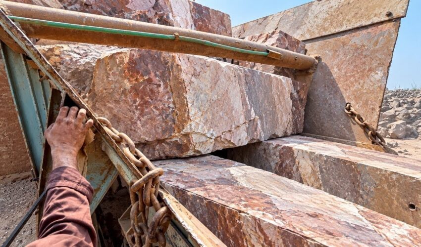 MASSIVE ROCKS UNLOADED AT THE QUARRY! 😱🪨 HEAVY MACHINERY & STONE CRUSHING PREPARATION!