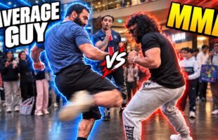 MMA Fighter Vs Strangers $100 Leg Kick Challenge!